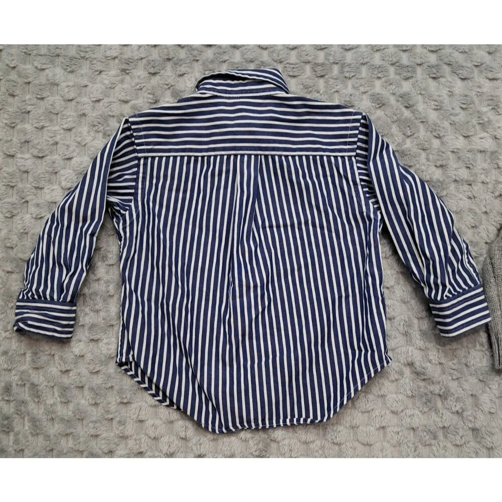 Lot Boys 12 Months Ralph Lauren Button Up Shirt Gymboree Sweater Jacket Preppy